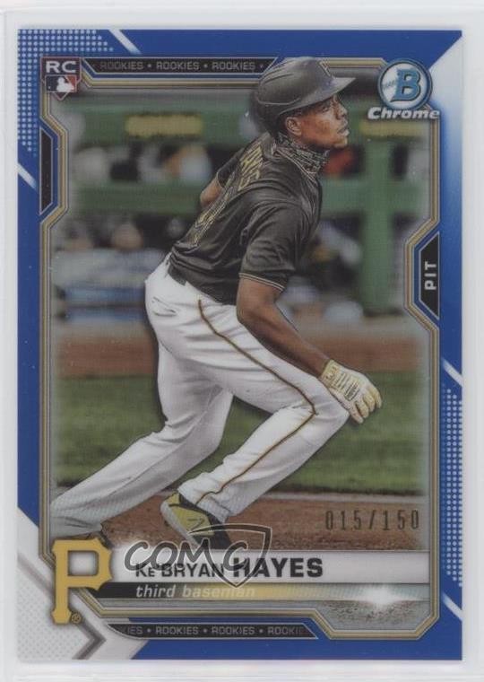 2021 Bowman Chrome Blue Refractor /150 Ke'Bryan Hayes #29 Rookie RC