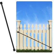 6' Telescopic 47" - 71" Gate Brace Anti Sag Gate Kit for Wooden Fence Black S...