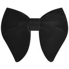 Branduce Oversize Black Bow Tie for Men Pre-tied Adjustable general,