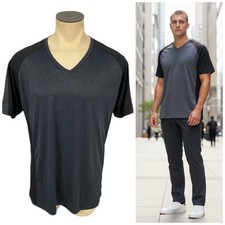 Real Essentials Shirt Mens Size 2XL Gray V Ne...