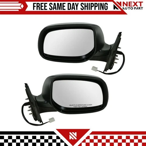 New Side View Mirror Set Left & Right Power Fits 2007-2011 Toyota Yaris Hatch
