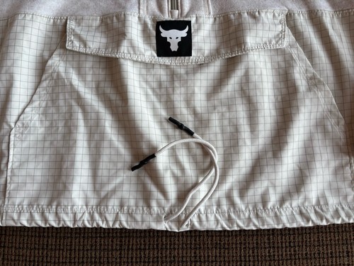 Under Armour Women’s Loose Project Rock Fleece 1/2 Zip Jacket Ivory Lg - EUC! - Picture 3 of 17