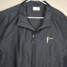 Cutter & Buck CB Windtec Geico Embroidered Mens (L) Blue Full Zip Windbreaker