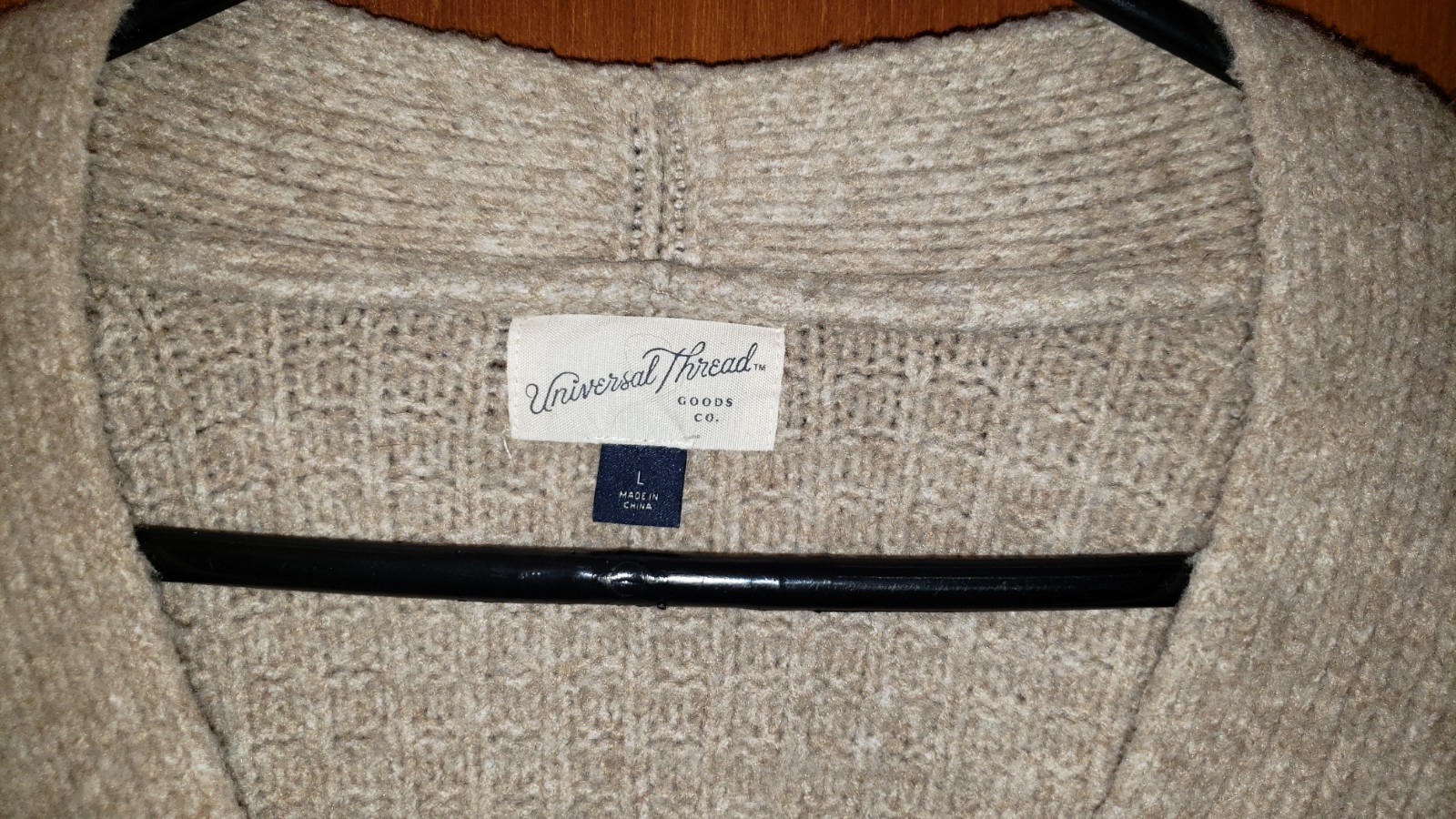 UNIVERSAL THREAD 3 Button SWEATER  Grayish Beige … - image 3