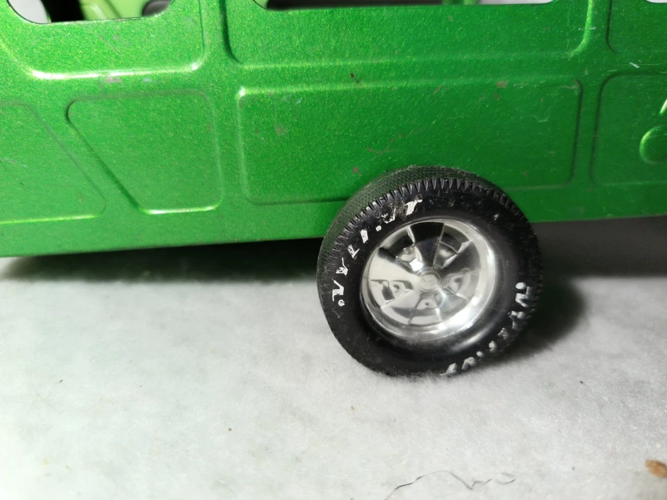 Vintage 70s Pressed Steel NYLINT Dark Green Farm Livestock Haul Trailer USA - Image 2 of 4