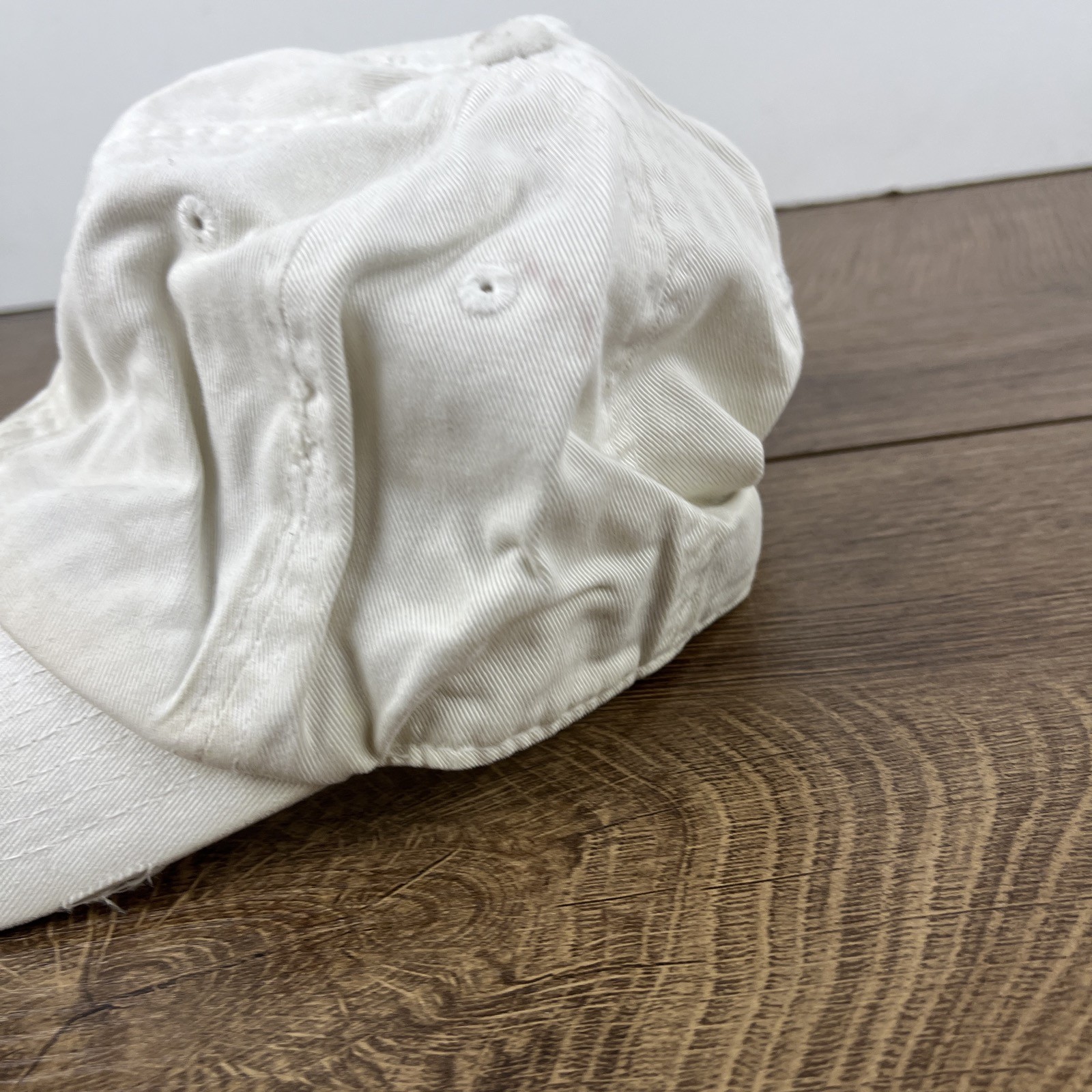 Distressed White Hat Baseball Adjustable Baseball… - image 6
