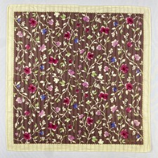 Vintage Yves Valente Handkerchief Pocket Square Bandana Neckerchief