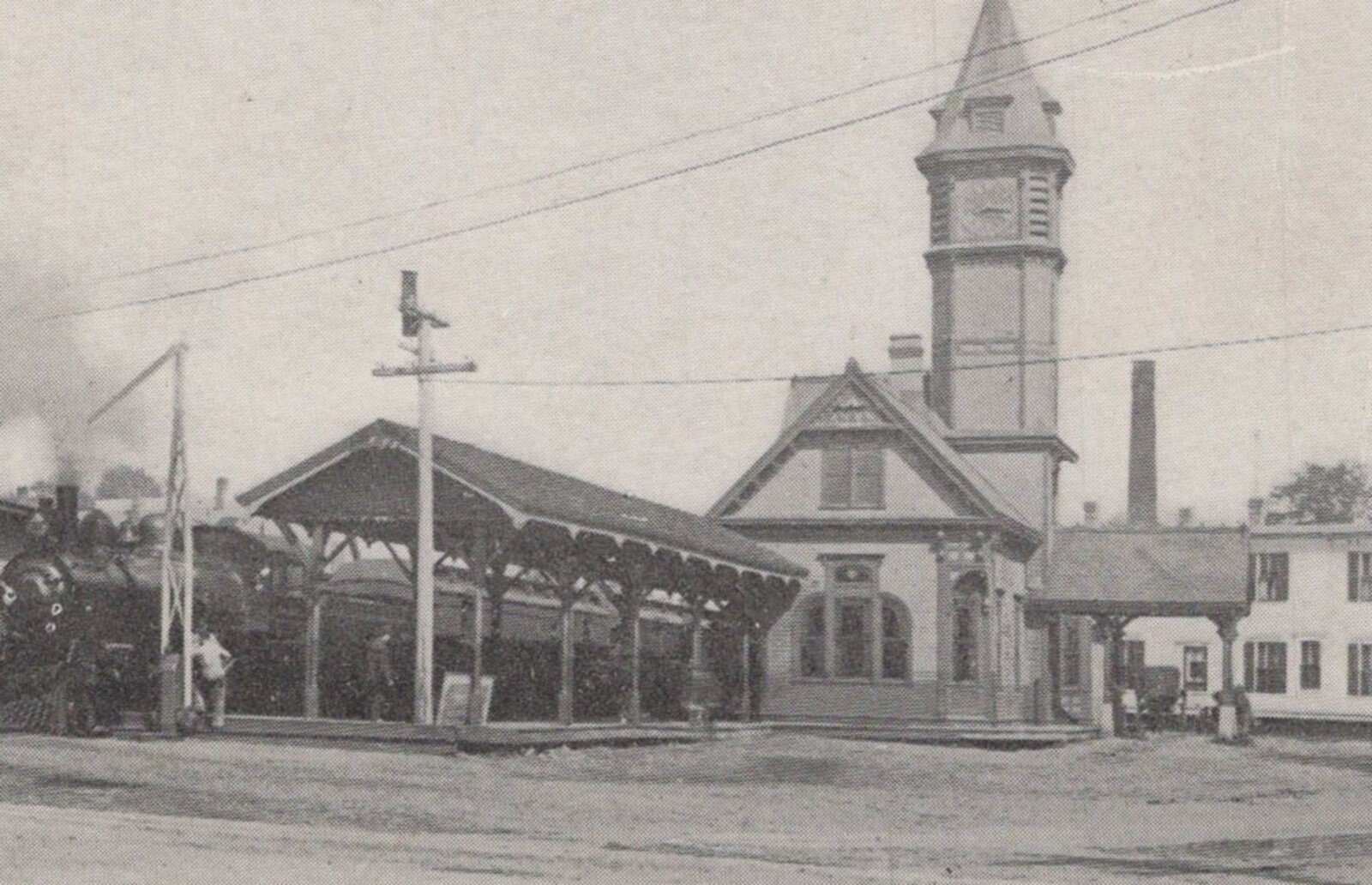 MCRR Station Skowhegan Maine ME Steam Locomotive Train Bucknam 1900s ...