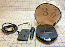 Vintage Sony CAR DISCMAN D-M805 CD Compact Player ESP Mega Bass Tested Working