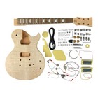 Haze LPM385SFMDIY Solid Flame Maple Top Mahogany HLP H-H Electric Guitar DIY Kit