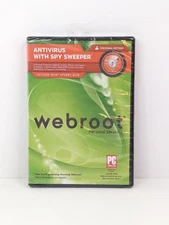 Webroot Personal Security Antivirus w/Spy Sweeper 2011 Personal Edition New