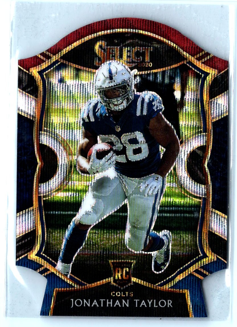 2020 Panini Select #53 Jonathan Taylor Tri-Color Prizm Die Cut RC