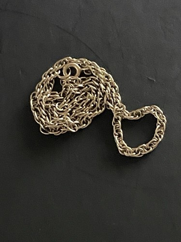 9 kt Gold 375 Prince of Wales Glieder Fußkettchen 3,16 g 26 cm gepunzt Vintage