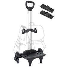 Backpack Trolley with Wheels, 6-Wheels Rolling Dolly Cart for Backpack