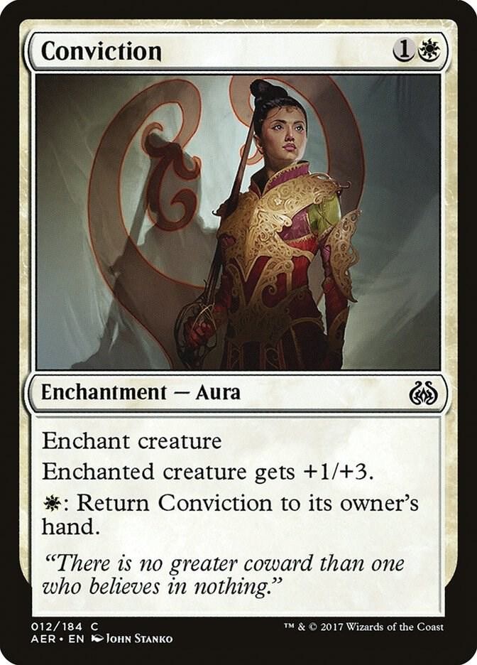Conviction 12 Common Aether Revolt Magic: The Gathering Lightly Played