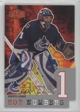 2007-08 Fleer Ultra Hot Numbers Roberto Luongo #HN6 HOF av1