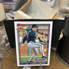 1991 Topps #456 Charlie Leibrandt Atlanta Braves Baseball Card