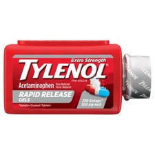 TYLENOL Acetaminophen Extra Strength Rapid Release 500mg Gel - 290 Ct Exp 03/27