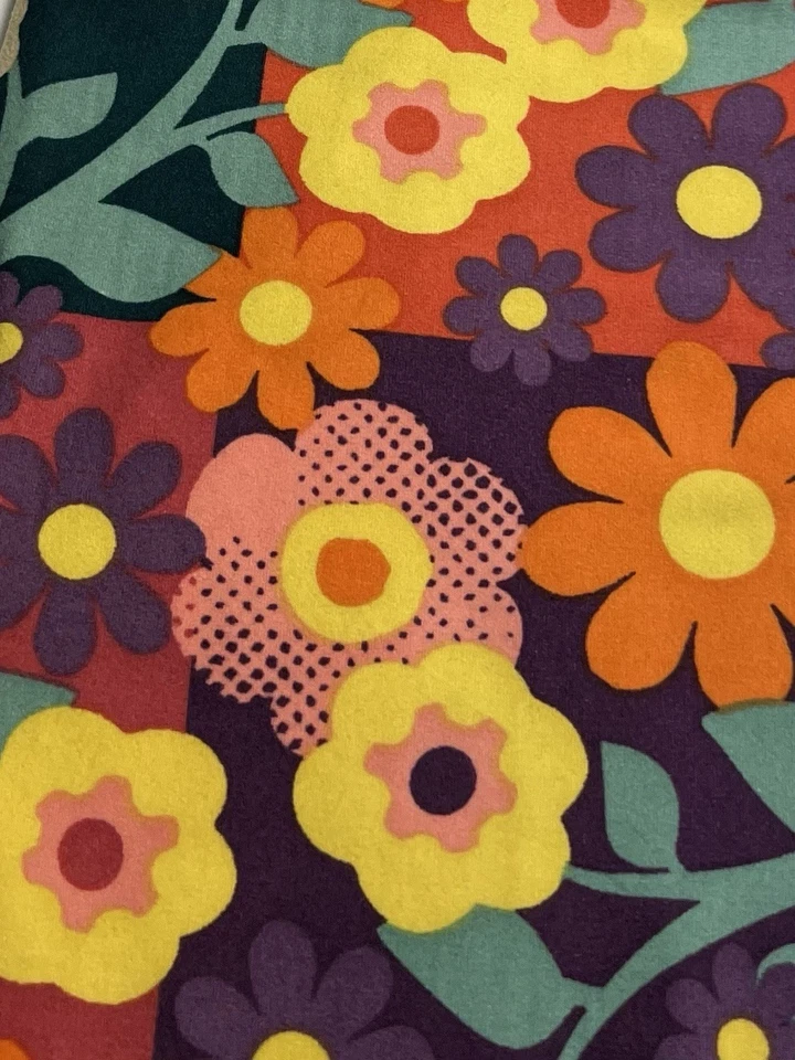Leggings LuLaRoe OS Talla Única HIPPIE Floral Retro DAISY Coloridos Cintura Elástica Foto 3 de 4