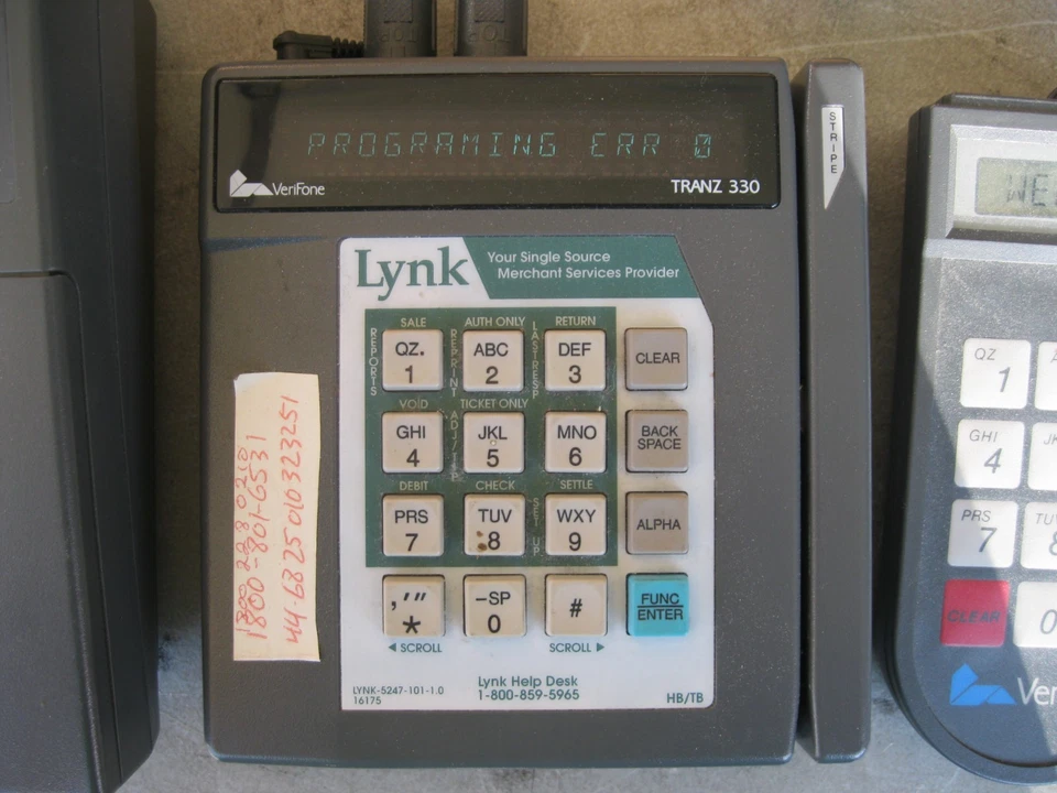 VERIFONE Printer 220, Tranz 330, Pin Pad 1000 Credit card System-Powers ON-AS IS - Image 4 of 4