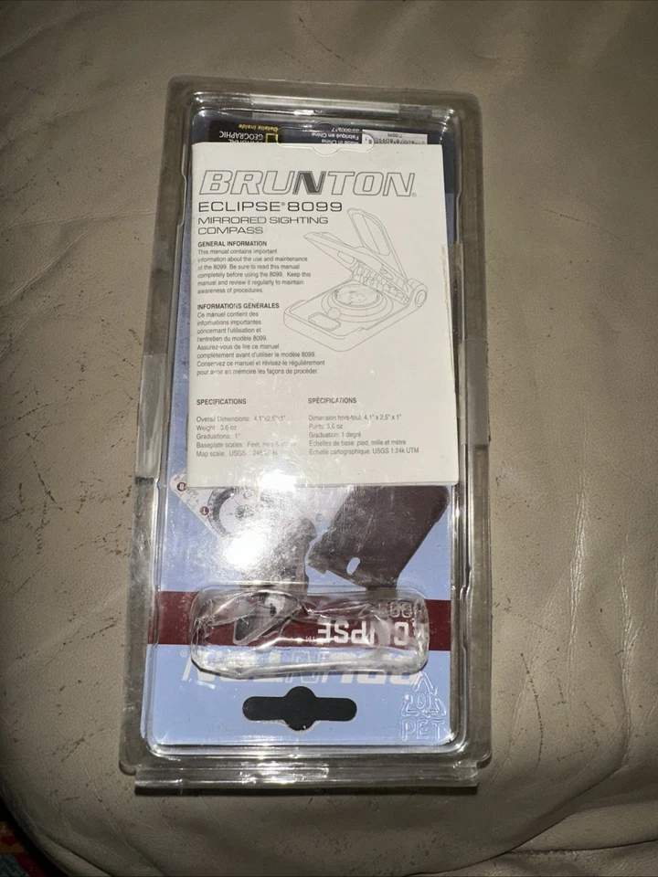 Bússola eclipse Brunton 8099 com mapas geográficos nacionais - Imagem 2 de 2