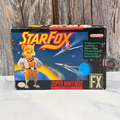 Star Fox SNES Super Nintendo In Box w/ Inserts EXC Cart Tested Working Authentic