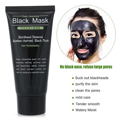 Purifying Bamboo Charcoal Black Mask Blackhead Grease Removal Facial Pore Cleans