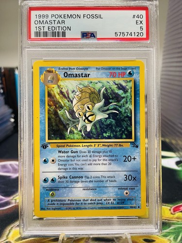 Omastar (1st Edition) graded PSA 5 for sale on eBay