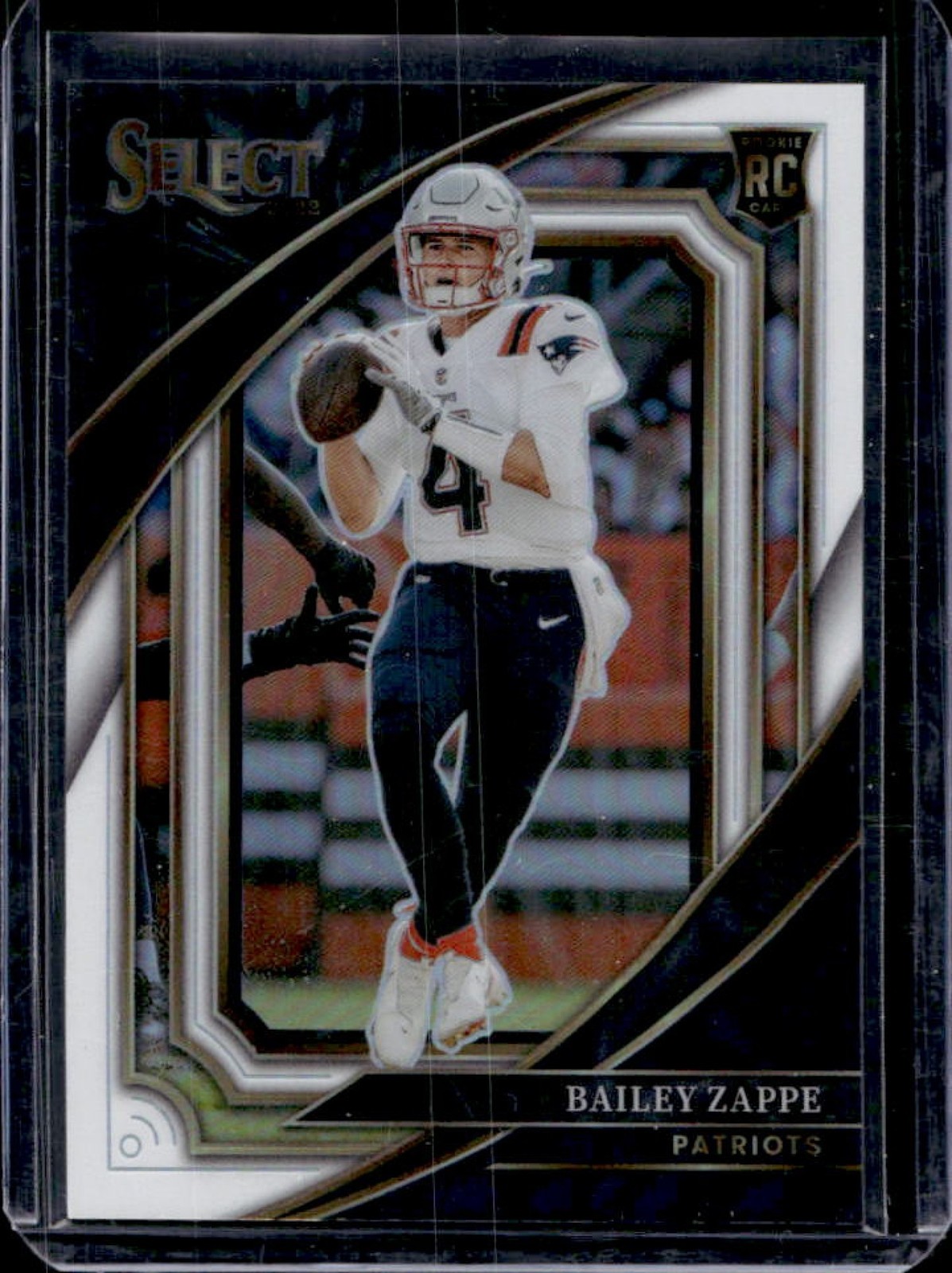 2022 Select Bailey Zappe RC White Prizm Rookie Suite #27/35 Patriots