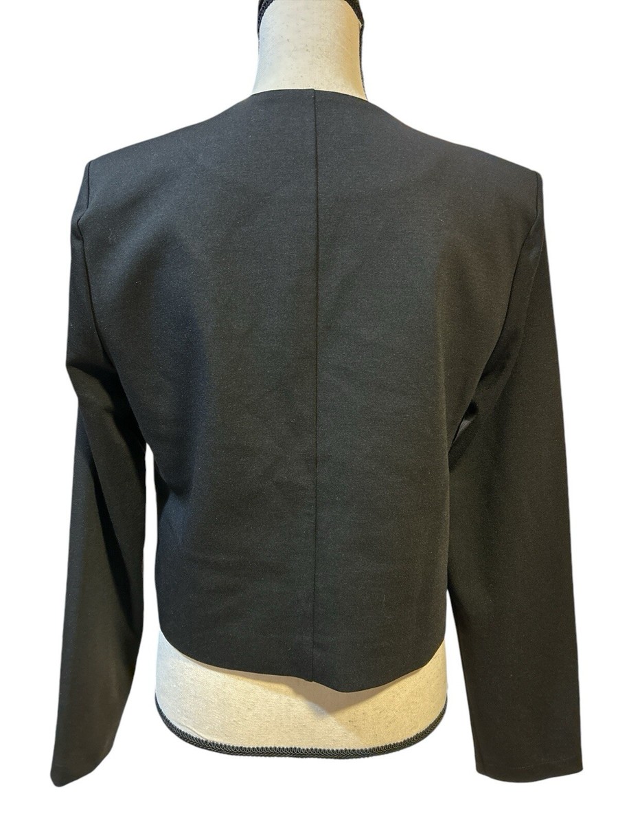 アウターその他 Michael Kors Woman Blazer Black MT520IQFAF 001 MICHAEL KORS Women Sz M Black Short Blazer Jacket 3-Gold