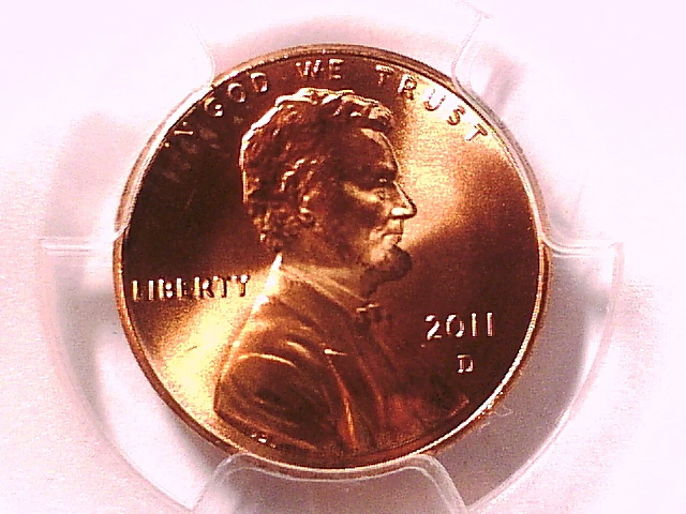 2011 D Lincoln Shield Cent Penny PCGS MS 67 RD 24769694 - Image 2 of 3