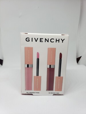 Givenchy Le Rose Perfecto Liquid Balm( 001 perfect pink; 19 woody red) New