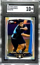 2014 Topps Chrome #175 Aaron Donald REFRACTOR SGC 10 GEM MINT RC