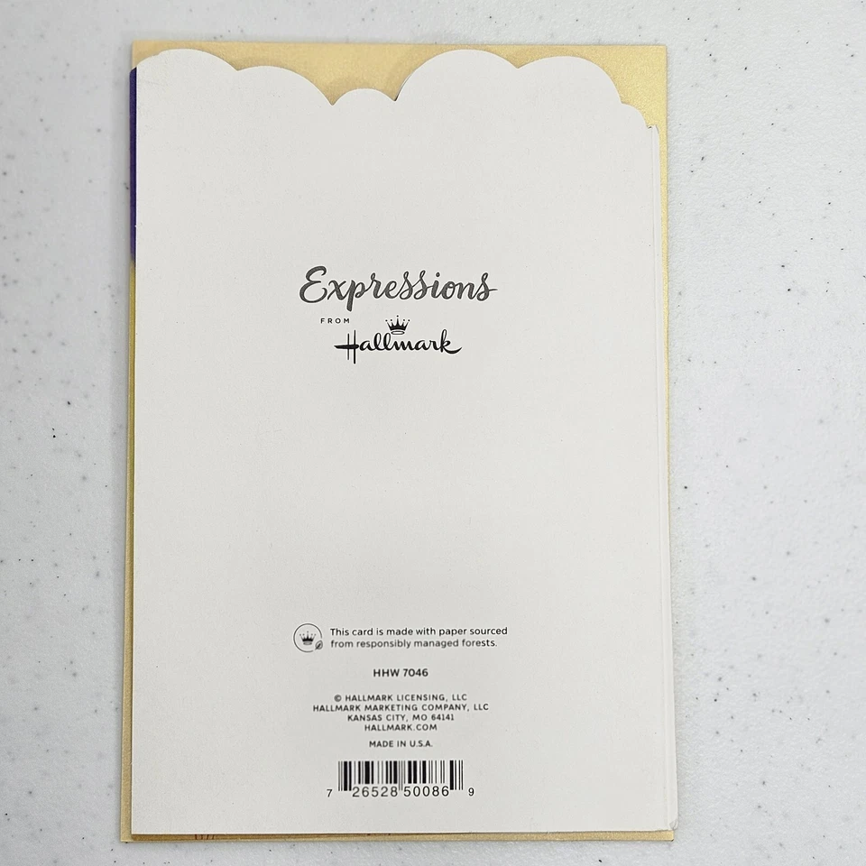 Tarjeta de felicitación Hallmark Halloween 8"x5.5" gato calabaza ronroneo con sobre hecha en EE. UU. Foto 2 de 4