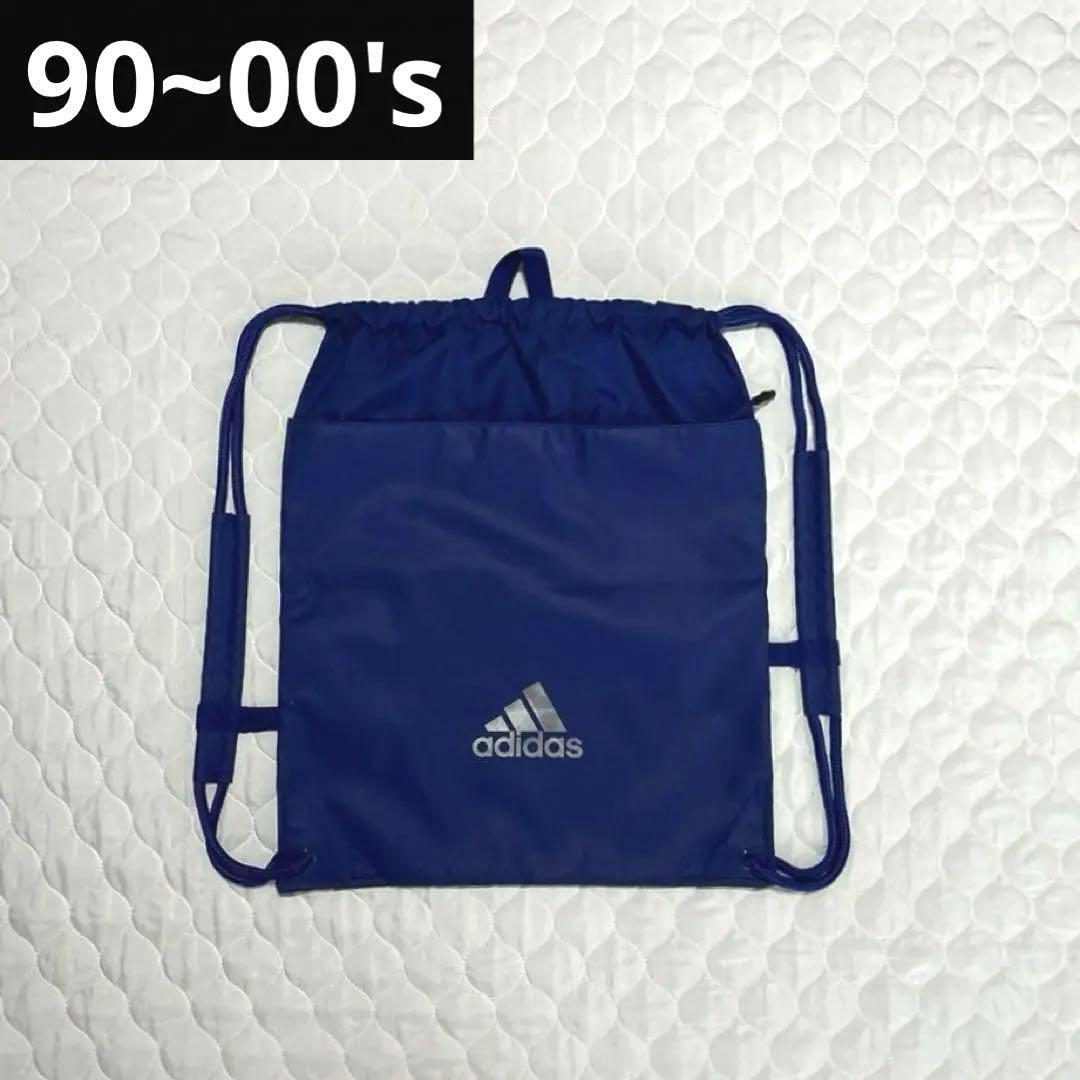 Adidas Vintage Knapsack 90s 00s Y2K Backpack 48.5x40cm Old School