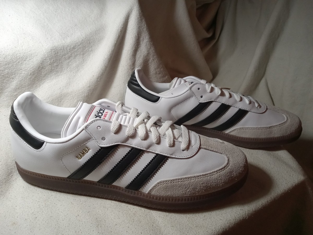 Adidas Shoes Samba Indoor White Black Gum IH6001 Men's 11.5