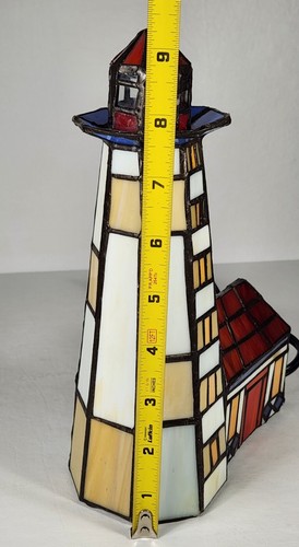 Tiffany Style Beacon Lighthouse Table Lamp Night Lights Stained Glass Mosaic - Picture 7 of 9