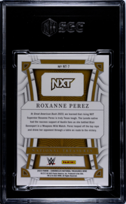 2023 Panini Chronicles WWE - National Treasures Roxanne Perez #NT