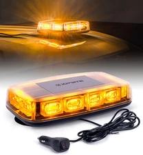 Xprite Yellow Roof top strobe light bar Traffic Advisor Emergency Hazard Warning