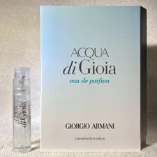 Giorgio Armani Acqua di Gioia Eau de Parfum Sample Spray .04oz 1.2ml New in Card