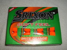 Srixon Soft Feel Golf Balls - Matte Brite Orange 1 Dozen NEW Sealed
