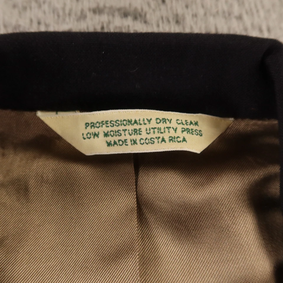 Chaqueta de Colección Hopsack M Azul 100% Lana Blazer Abrigo Deportivo Evan Picone EE. UU. 40R Foto 3 de 4