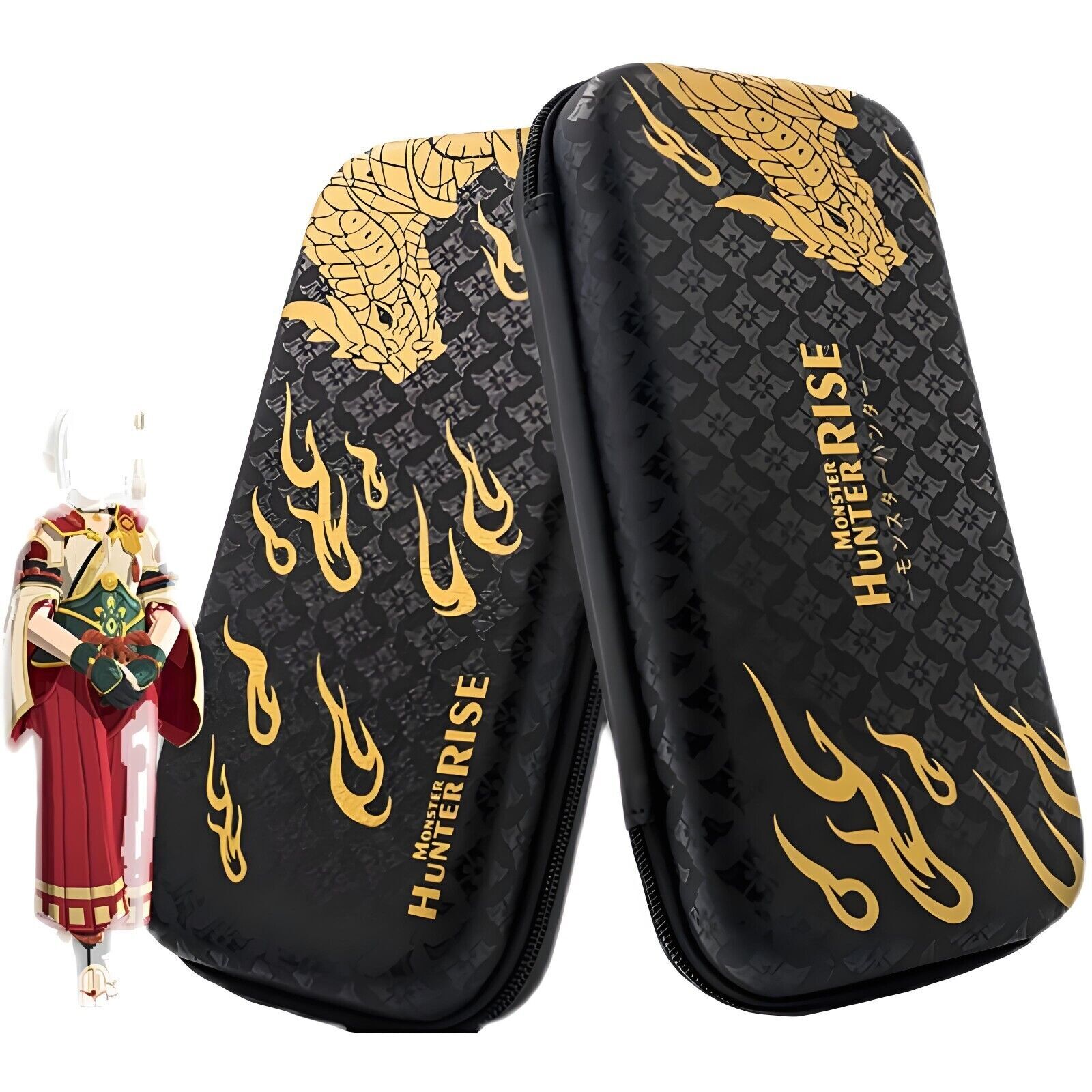 Nintendo Switch OLED Carrying Case Shell Cover Thumb Grips Monster Hunter Rise