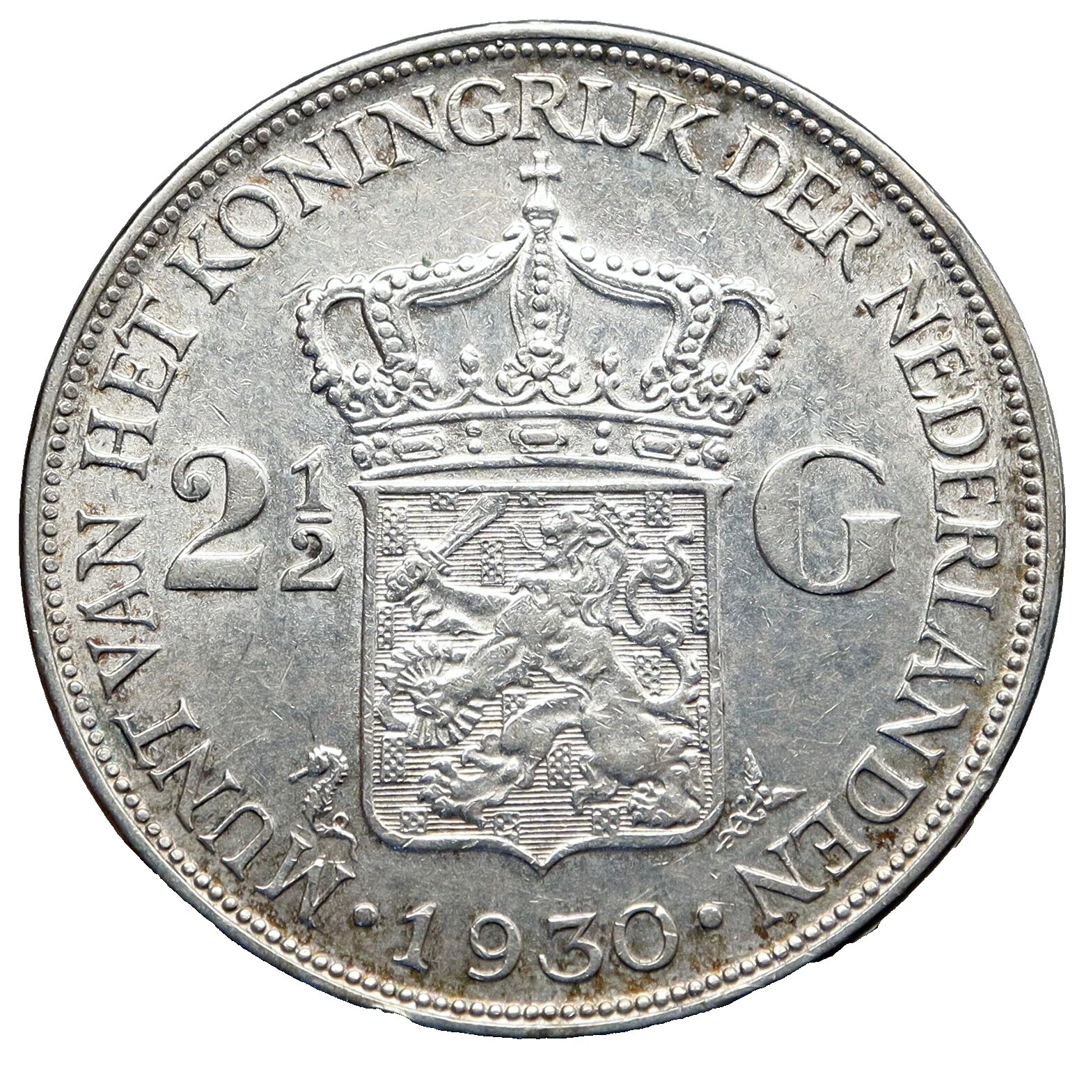 Silver 1933 Year Dutch Coins
