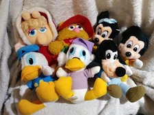 Vintage Christmas Carol Plush Muppet Babies 1987 Minnie Mickey Miss Piggy Disney