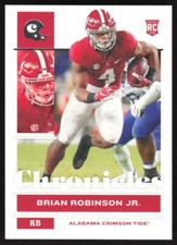 2022 Panini Chronicles Draft Picks Brian Robinson Jr. RC #25 Alabama Crimson