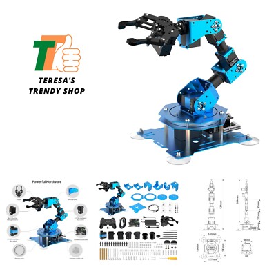 Robotic Arm for Arduino Coding Programming 6DOF STEM Educational Building Rob...