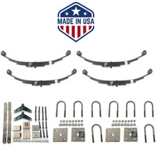 USA Made 4,400 lbs. Tandem Trailer Axle Kit (Leaf Springs, Hanger & U-Bolts)