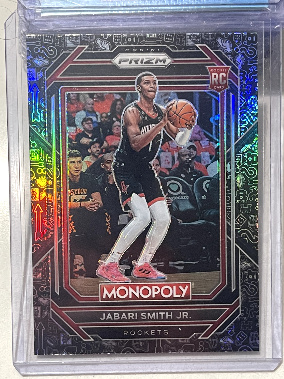 2022-23 Prizm Monopoly Jabari Smith Jr. Black Classic Icons Rookie RC #32 Prizm