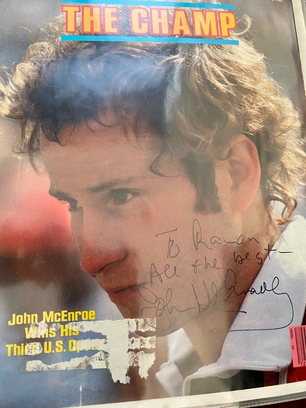 JOHN McENROE signed 1981 Sports Illustrated tennis magazine cover  Autographed  
